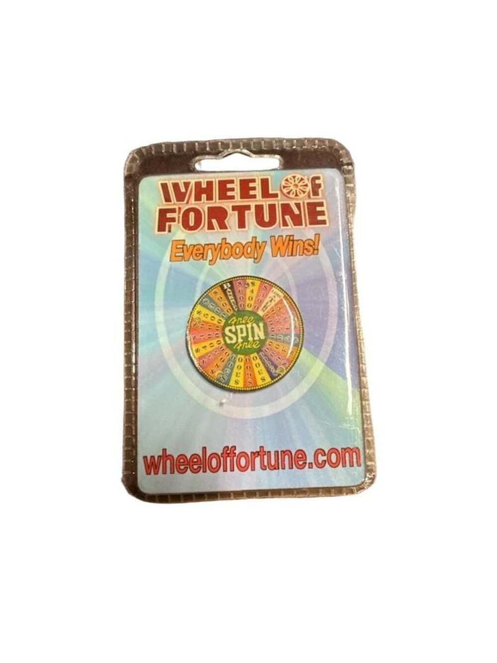 Sealed Wheel of Fortune Everybody Wins Light Up Collectible Enamel Pin